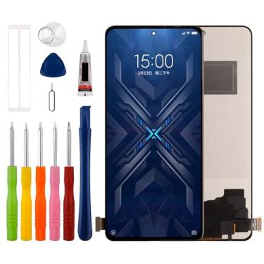 Imagem de [Não suporta impressão digital] Duotipa Display LCD Touch Screen Digitalizador Substituição para Xiaomi Black Shark 4 Pro Black Shark PRS-H0 6,67'' com kit de ferramentas de reparo técnico - preto.