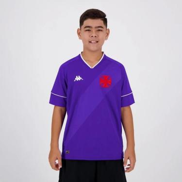 Imagem de Camisa de Goleiro Vasco I 20/21 s/n° Torcedor Kappa - Infantil Roxo-Unissex