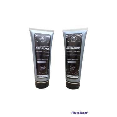 Imagem de Shampoo Matizador Masculino Escurecedor Cabelos Brancos Grisalhos Mist