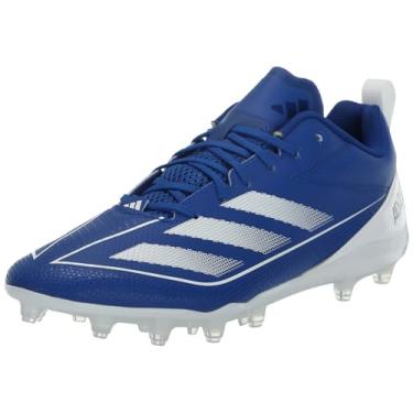 Imagem de adidas Tênis masculino de futebol americano Adizero Electric.2, Equipe azul royal/branco/time azul royal, 46