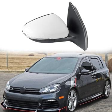 Imagem de Espelho retrovisor lateral adequado para Volkswagen VW Golf 6 A6 MK6 2009-2013 Conjunto de espelho lateral de substituição do espelho retrovisor traseiro ajuste de lente elétrica, aquecimento, seta