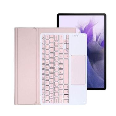 Imagem de Capa Com Teclado Conexão Sem Fio Para Galaxy Tab S7 Fe 2021