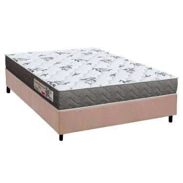 Imagem de Conjunto Box Casal: Colchão Espuma Orthoflex D33 ComfortPedic Line Black + Base CRC Suede Clean(138x188)