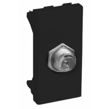 Imagem de Modulo Coaxial (Antena) - Recta Black Satin Fosco - Blux Recta Black S