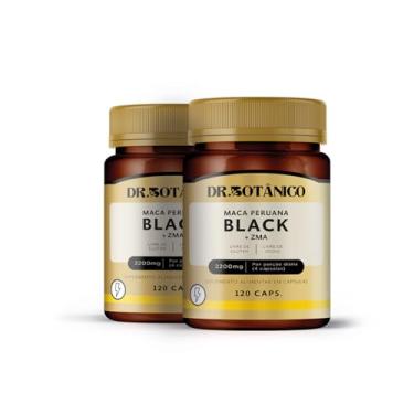 Imagem de COMBO 2 UNIDADES MACA PERUANA BLACK 2.200MG 120 CAPSULAS DR. BOTANICO