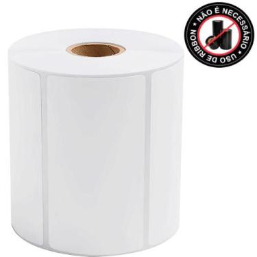 Imagem de Etiqueta Adesiva Papel Couche Branca sem Ribbon - FIRST OPTION
