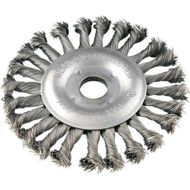 Imagem de Escova Circular Torcida 6x1/2 Furo 7/8 Aço Carbono Polido - Vonder