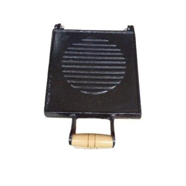 Imagem de Sanduicheira Multiuso Bauru Aluminio Fundido Preta - Shopmy