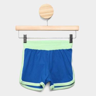 Imagem de Short Infantil Gonew Contraste Menina, Azul, 8A
