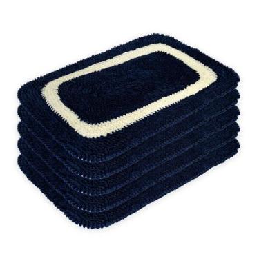 Imagem de Kit 5 Tapetes Frufru Multiuso 60cm x 40cm Decorativos em Malha - Rafal