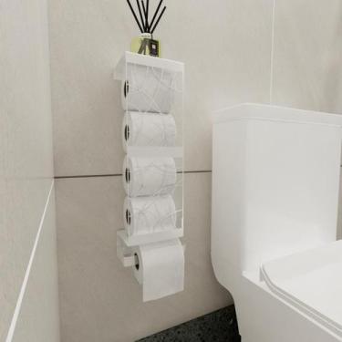 Imagem de Porta Papel Higiênico Industrial Apoio Branco P Celular - Belo Lar