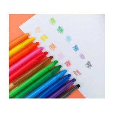 Imagem de Giz de cera retratil twist 12 cores - acrilex