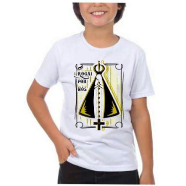 Imagem de Camiseta camisa infantil unissex Santa Nossa Senhora Aparecida católic
