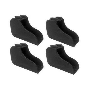 Imagem de Kit 4 sapata bota preta 50x30 para mesa e longarina - Masticmol