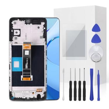Imagem de JENCYFU Kit de substituição para tela TCL 50 XL, tela LCD, montagem de moldura digitalizadora sensível ao toque com ferramenta de reparo para modelo TCL 50 XL 5G T702W 6,7 polegadas
