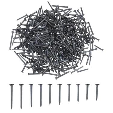 Imagem de CHGCRAFT 738 peças pretas, pretos, pregos, pregos de ferro, pregos para sapatos, botas, pregos, tachas para sapatos de salto alto, solas, reparos, pregos, pregos de cabeça redonda para botas, fixação