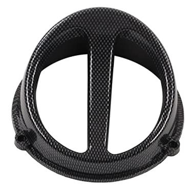 Imagem de Ruining Capa de ar para motocicleta, capa de ventilador de resfriamento do motor estilo fibra de carbono para substituição de scooter para GY6 125cc 150cc 152QMI 157QMJ (RuiningYQawMY)
