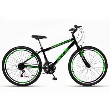 Imagem de Bicicleta Aro 26 KLS Sport Gold Rebaixado V-Brake Mtb 21V, Preto, Verd