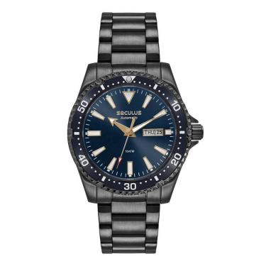 Imagem de Relógio Seculus Masculino Ref: 44237Gpsvpa4 Automático Black