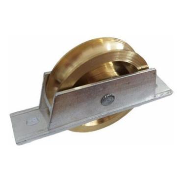 Imagem de Roda Roldana De Latão Para Portão De Correr  Alumínio 2 Und - GÊNESIS 