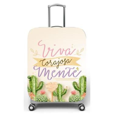 Imagem de Capa para mala de viagem M, medidas max C40x A59 x P27cm Estampa Viva 