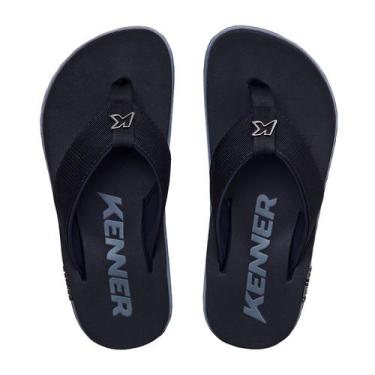 Imagem de Sandalia/chinelo kenner original kivah pro dlk preto/cinza, Preto, 36