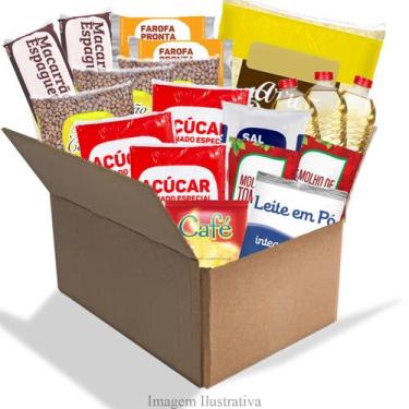 Imagem de Cesta Básica de Alimentos Mensal Familiar - 19 Produtos - São Rubens