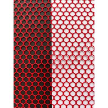 Imagem de Tela Voley resinada 100% poliester 1 mt - vermelha - matretextile