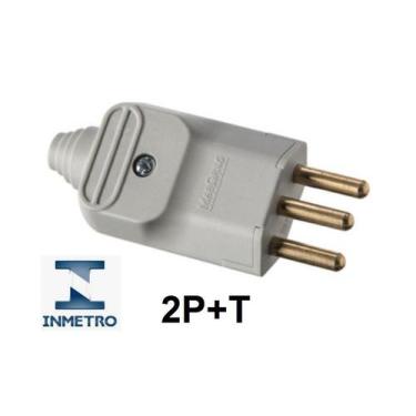 Imagem de Plugue de tomada 20A Macho 3 Pinos 180 - Cinza - MarGirius