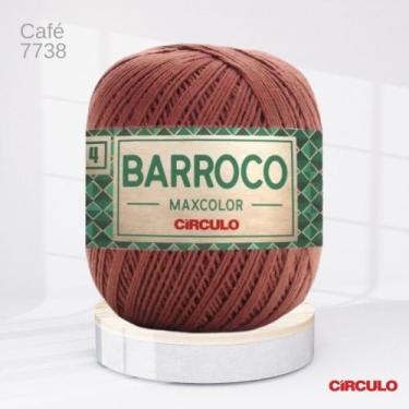 Imagem de Barbante Barroco MaxColor Café 7738 nº 4 200g - Círculo