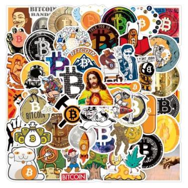 Imagem de 51 Adesivos Bitcoin Criptomoeda Investimento Finança Capital - NEON ST