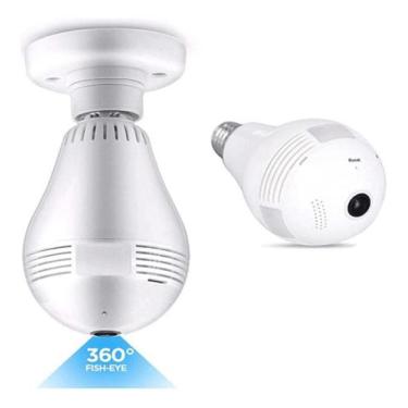 Imagem de Camera Lampada Segurança Espia Wifi V380  - Generic