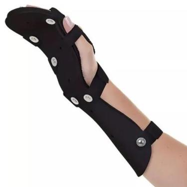 Imagem de Ortese Tala PVC AVC Derrame Para Punho Mãos Dedos Adulto Preto Artipé 