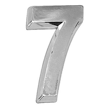 Imagem de MetalCromo Número Residencial 3D"7" Plástico ABS Cromado