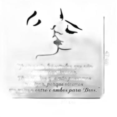 Imagem de Adesivo De Parede Casal Se Beijando Atenção As Medidas