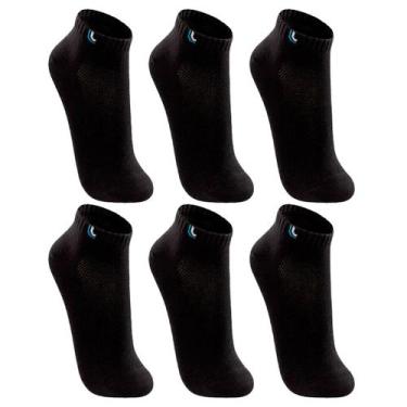 Imagem de Kit Com 6 Pares Meia Curta Adulto Walk Lupo Sport, Preto, M, Unissex