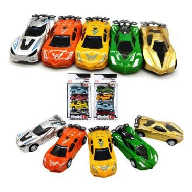 Imagem de Kit 8 Carrinhos Corrida Fricção Esportivo Hot Brinquedos - Duarte Shop