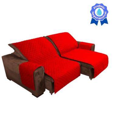 Imagem de Capa protetora de sofá Impermeável retrátil 2,20m x 2,40m 2 partes  - 