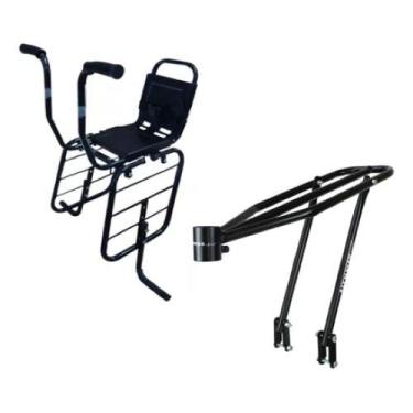 Imagem de Kit Bagageiro Al-247 E Cadeirinha Bicicleta Al-17 Aro 26a29 - Altmayer