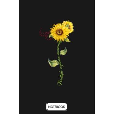 Imagem de Multiple Myeloma Awareness Sunflower Ribbon Sunflower G70327 Notebook: 6x9 120 Pages, Planner, Matte Finish Cover, Journal, Diary, Lined College Ruled Paper