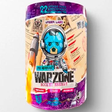 Imagem de Pré Treino Warzone Rocket Energy 450g - Sabor Atomic Pink Lemonade (Limão com Frutas Vermelhas) - Under Labz