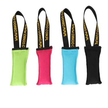 Imagem de Brinquedo de puxar para cães Dingo com alça, travesseiro de mordida de cachorro para cabo de guerra, amortecedor de cachorro flutuando na água, algodão colorido, tamanho P, Z30001