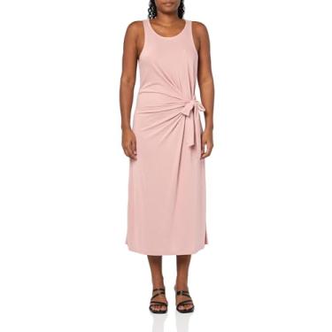 Imagem de Nautica Vestido de verão de algodão de manga curta com logotipo feminino, Rosa de noiva, G