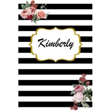 Imagem de Kimberly: Classic Floral Personalized Notebook/Journal/ Log Book/ Planner With Name, 110 pages of your selected paper, planner. Size: 6” x 9”