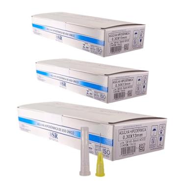 Imagem de KIT 300UN AGULHA 13X0,30MM 30G PARA HIDROLIPOCLASIA SR