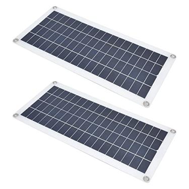 Imagem de Kit de Painel Solar, Kit Solar Com Controlador 30A Módulo Fotovoltaico Monocristalino de Alta Eficiência 2x10W Painel Solar para Carregamento de Emergência de Barco RV