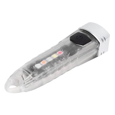 Imagem de Lanterna Pequena de Chaveiro, Mini Lanterna LED de Chaveiro 400LM Portátil IPX6 para Acampar (Branco)
