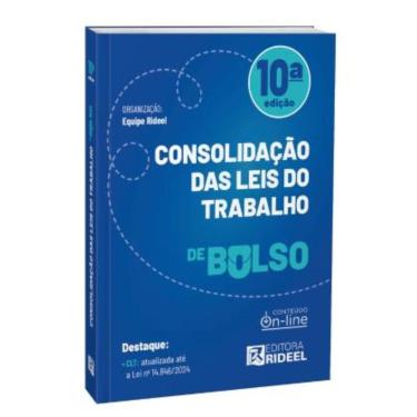 Imagem de Consolidação das Leis do Trabalho - CLT de bolso - 2025 Rideel