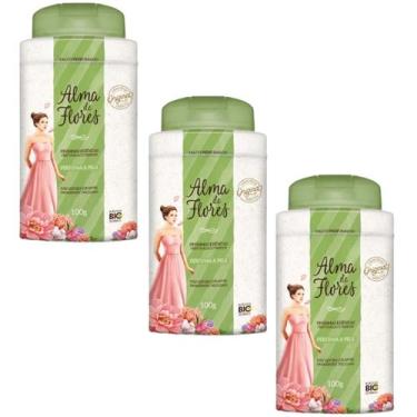 Imagem de Kit 3 Talco Alma De Flores Tradicional 100G - Memphis