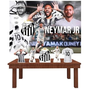 Imagem de Kit Decoração Festa de Aniversário Infantil Painel + Displays Neymar Jr. Jogador Futebol